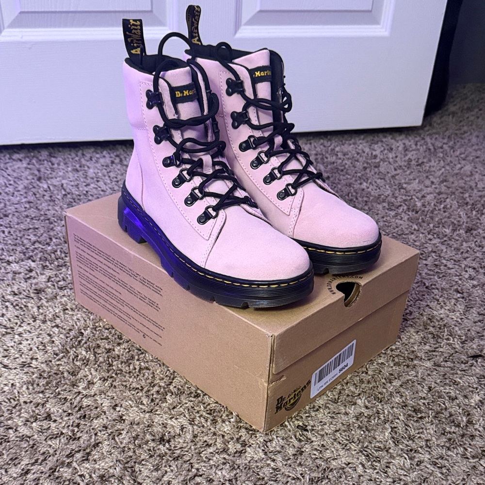Dr. Martens Light Pink Combat Boots